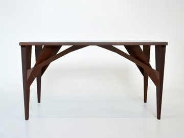 TREE X - Rectangular Corten™ table by TrackDesign - view 3