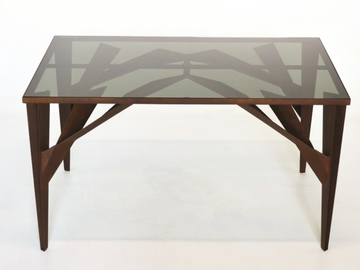 TREE X - Rectangular Corten™ table by TrackDesign - view 2