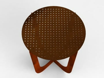 COFFEE - Round Corten™ coffee table by TrackDesign - view 3