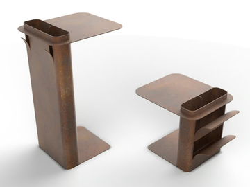 DAD - Corten™ high table by TrackDesign - view 3