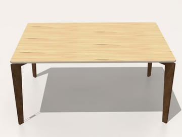 LEGGERO_001 - Rectangular Corten™ table by TrackDesign - view 3