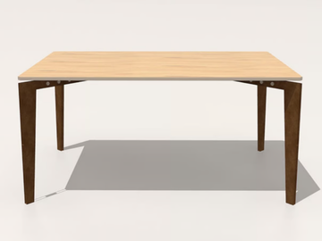 LEGGERO_001 - Rectangular Corten™ table by TrackDesign - view 2