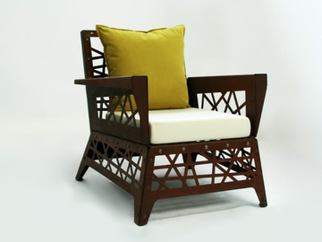 MIKADO - Corten™ garden armchair with armrests by TrackDesign - view 3
