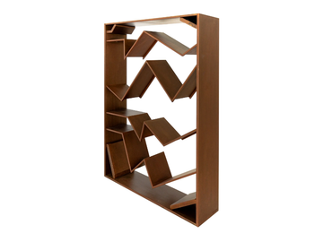 PIEGA - Open double-sided Corten™ bookcase by TrackDesign - view 2