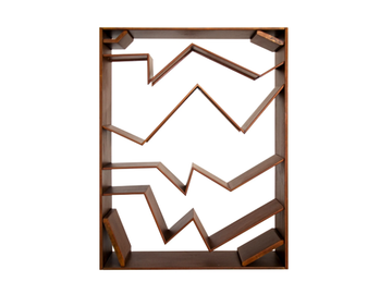 PIEGA - Open double-sided Corten™ bookcase by TrackDesign - view 3
