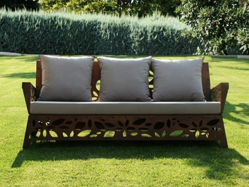 HANAMI - 3 seater Corten™ sofa by TrackDesign - view 3
