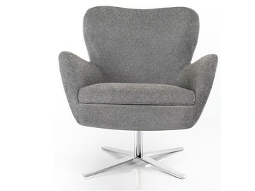 BRITNEY - Swivel armchair with armrests with 4-spoke base by Tremolada - view 2