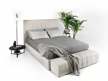 BRUCE - Fabric storage bed with upholstered headboard by Tremolada - view 3