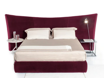 JANIS - Velvet double bed with high headboard by Tremolada - view 2