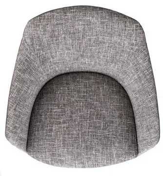 KATY - Trestle-based fabric easy chair with armrests by Tremolada - view 3