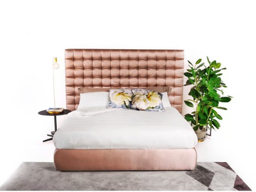 KURT - Fabric double bed with tufted headboard by Tremolada - view 2