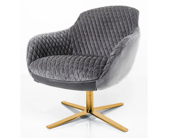 MILEY - Swivel armchair with armrests with 4-spoke base by Tremolada - view 2