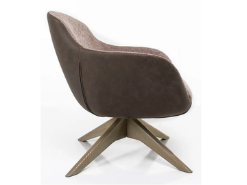 MILEY - Swivel trestle-based armchair with armrests by Tremolada - view 3