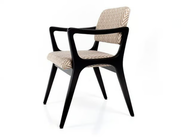 NELLY - Upholstered fabric chair with armrests by Tremolada - view 3