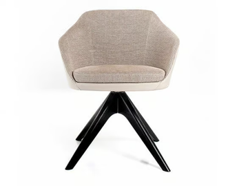 NICKY - Trestle-based fabric easy chair with armrests by Tremolada - view 2