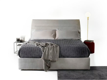 STEVEN - Fabric bed with upholstered headboard by Tremolada - view 2