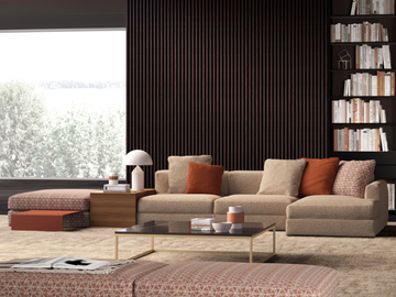JUSTIN - Modular sectional fabric sofa with removable cover by Tremolada - view 2
