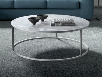 LINE - Round marble coffee table by Tremolada - view 2