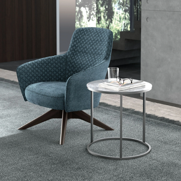 LINE - Round marble coffee table by Tremolada - view 3
