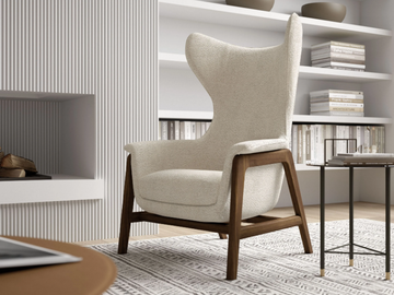 ROSALIA - Bergere fabric armchair with armrests by Tremolada - view 2