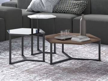 SIX - Hexagonal handmade coffee table by Tremolada - view 2