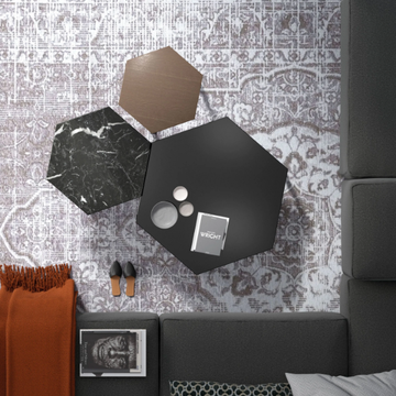 SIX - Hexagonal handmade coffee table by Tremolada - view 3