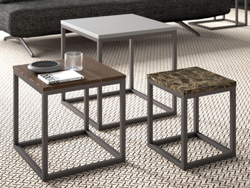 SQUARE - Rectangular handmade coffee table by Tremolada - view 2