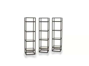 SQUARE - Freestanding open metal bookcase by Tremolada - view 3