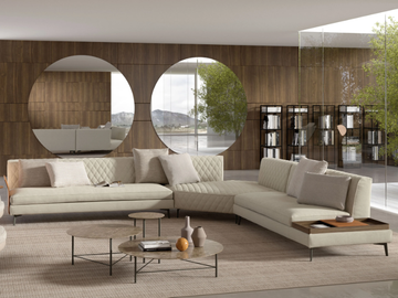 THEA - Corner sectional modular velvet sofa by Tremolada - view 2