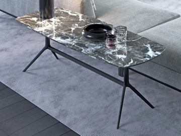 TRIANGLE - Rectangular handmade marble coffee table by Tremolada - view 2