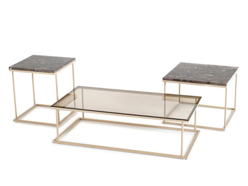 THIN - Rectangular marble coffee table by Tremolada - view 3