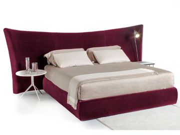 JANIS - Velvet double bed with high headboard by Tremolada - view 3