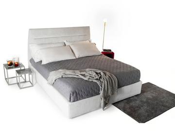 STEVEN - Fabric bed with upholstered headboard by Tremolada - view 3