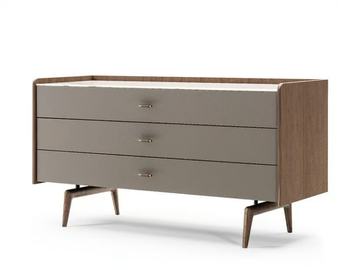 BLUES - Wooden chest of drawers by Turri - view 3