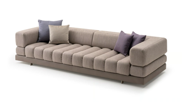 DOMUS - 3 seater fabric sofa by Turri - view 3