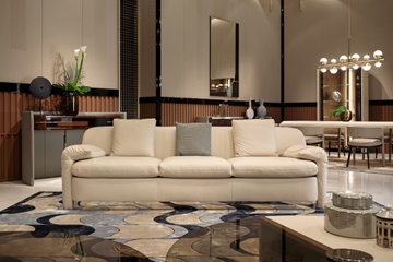 ECLIPSE - 4 seater leather sofa by Turri - view 3