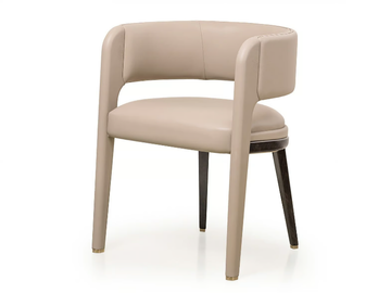 ECLIPSE - Leather easy chair with armrests by Turri - view 2