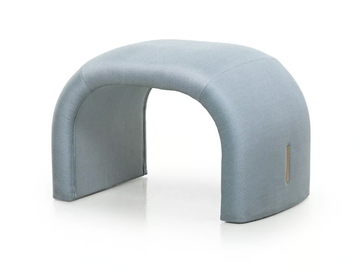 ECLIPSE - Upholstered rectangular fabric pouf by Turri - view 2