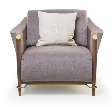 MELTING LIGHT - Fabric armchair with armrests by Turri - view 3