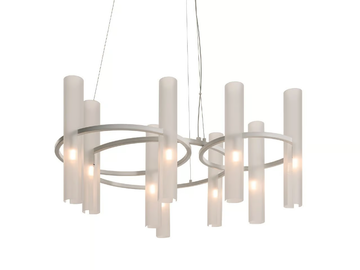 REEDS - Glass chandelier by Turri - view 2