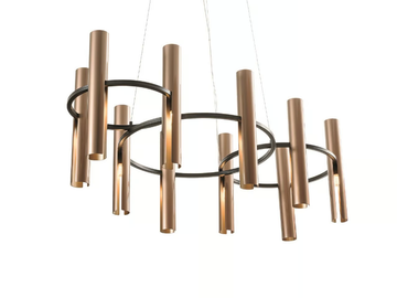 REEDS - Metal chandelier by Turri - view 2