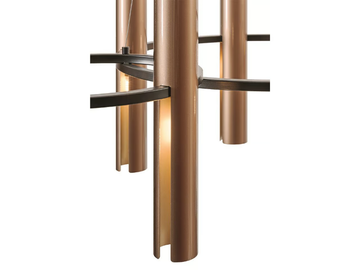 REEDS - Metal chandelier by Turri - view 3
