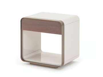 SOUL - Rectangular wooden bedside table with drawers by Turri - view 2