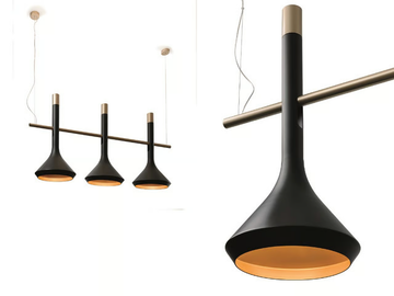 TUBULAR BELLS - Metal pendant lamp by Turri - view 3