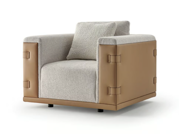 ATELIER - Armchair with armrests by Turri - view 2