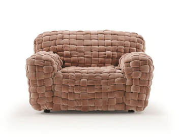 AZUL - Velvet armchair by Turri - view 2