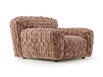 AZUL - Velvet armchair by Turri - view 3