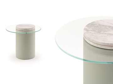 ROMA - Glass side table by Turri - view 3