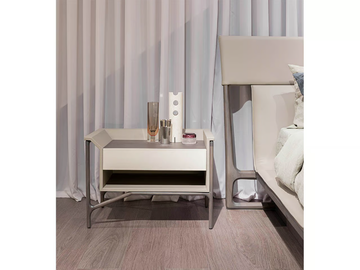 VINE - Rectangular leather bedside table by Turri - view 3