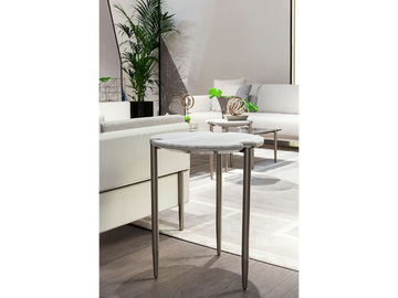 ZERO - Round marble coffee table by Turri - view 3